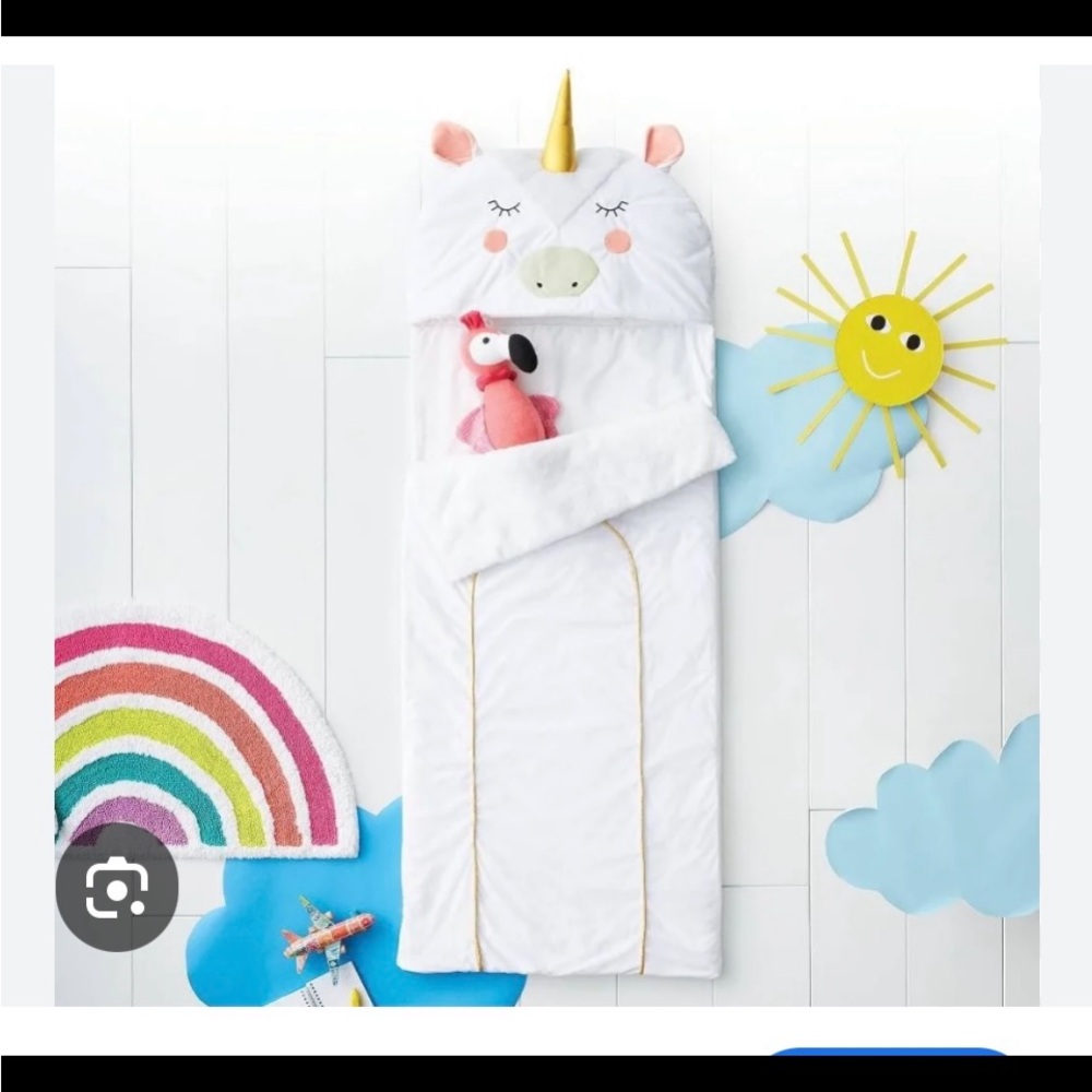 Pillowfort unicorn youth sleeping bag
